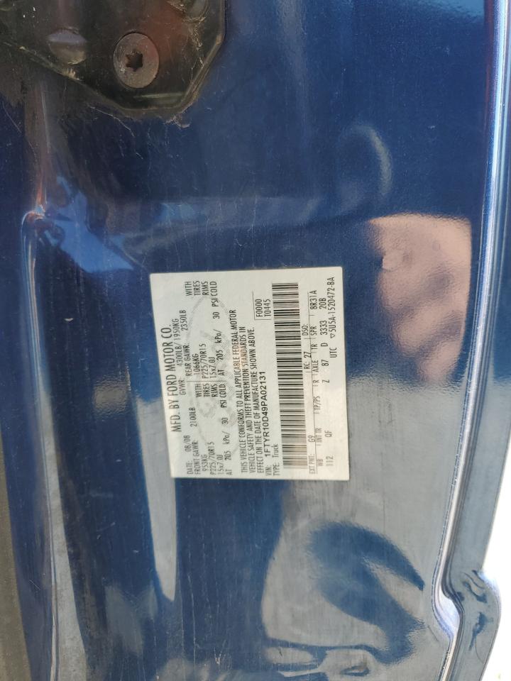 2009 Ford Ranger VIN: 1FTYR10D49PA02131 Lot: 76238884