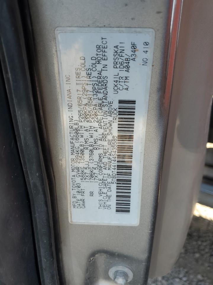 5TBDT44144S435585 2004 Toyota Tundra Double Cab Sr5