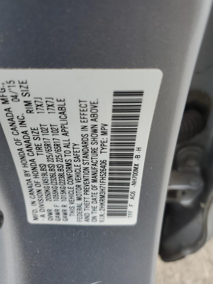 2HKRM3H71FH526406 2015 Honda Cr-V Exl