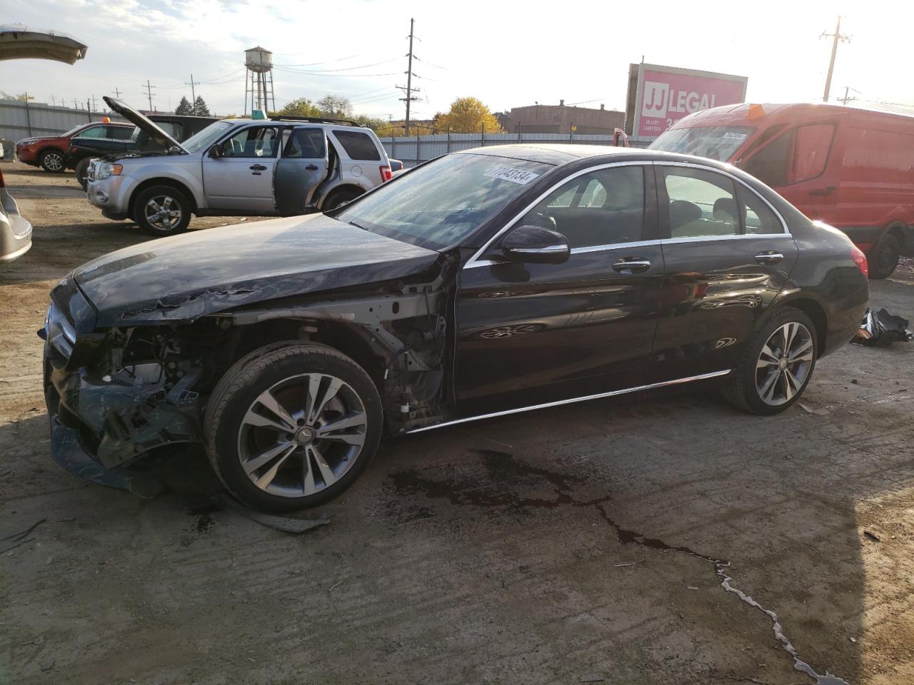 VIN 55SWF4KB3FU077856 2015 MERCEDES-BENZ C-CLASS no.1