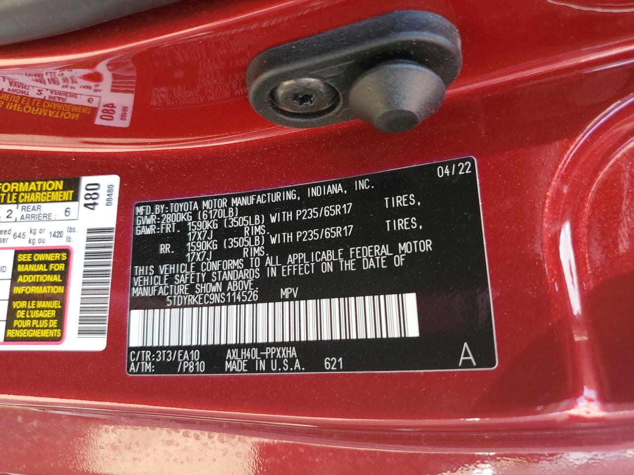 2022 Toyota Sienna - Image 14