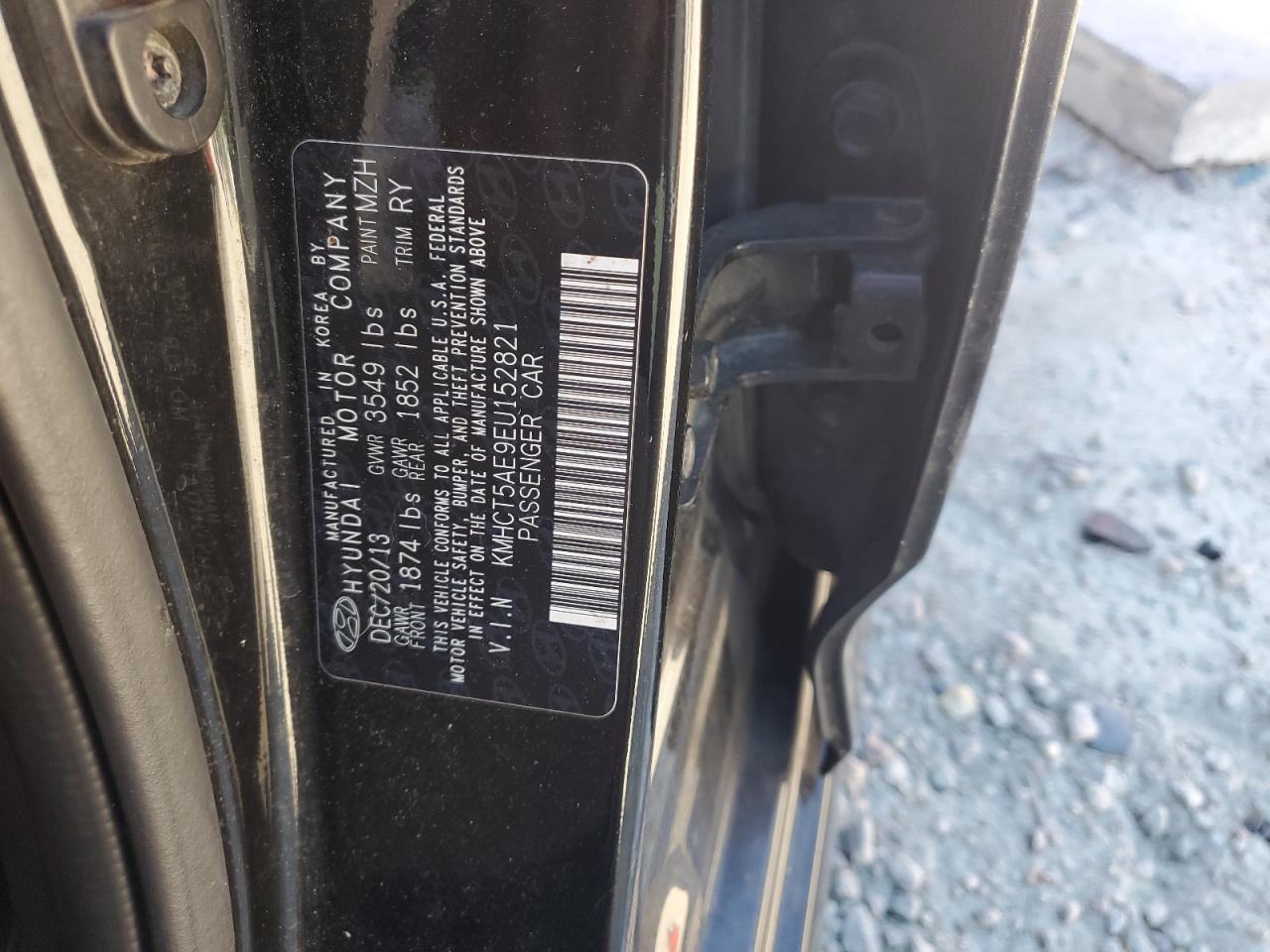 2014 Hyundai Accent Gls VIN: KMHCT5AE9EU152821 Lot: 75803814