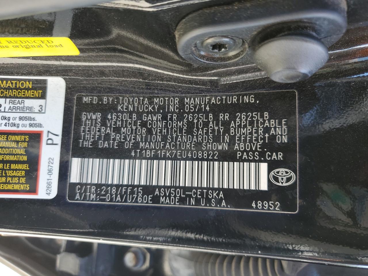 2014 Toyota Camry - Image 12