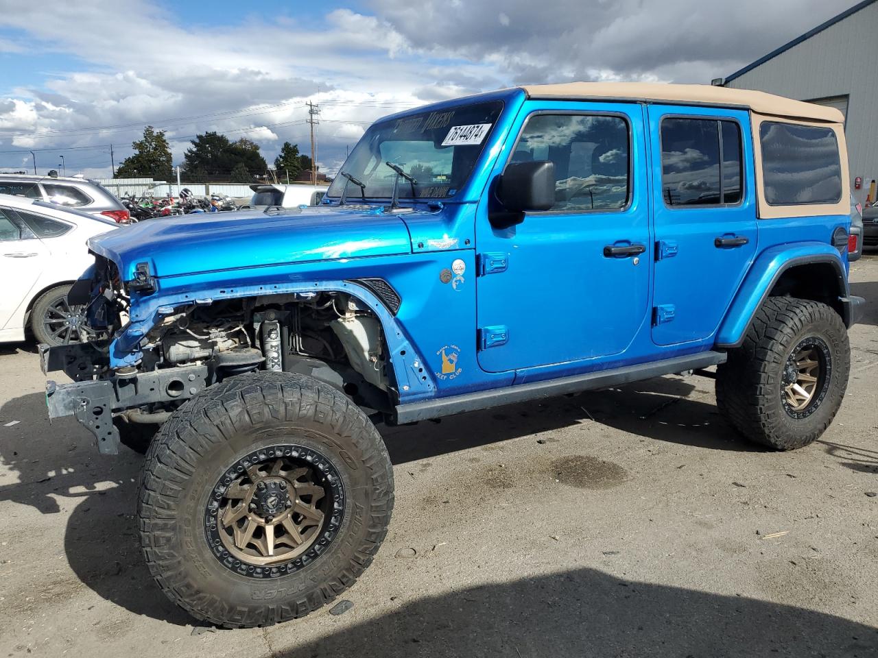 2021 Jeep Wrangler Unlimited Sahara للبيع في Nampa، ID - Front End