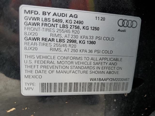 WA1BAAFY2M2030467 Audi Q5 PREMIUM 12