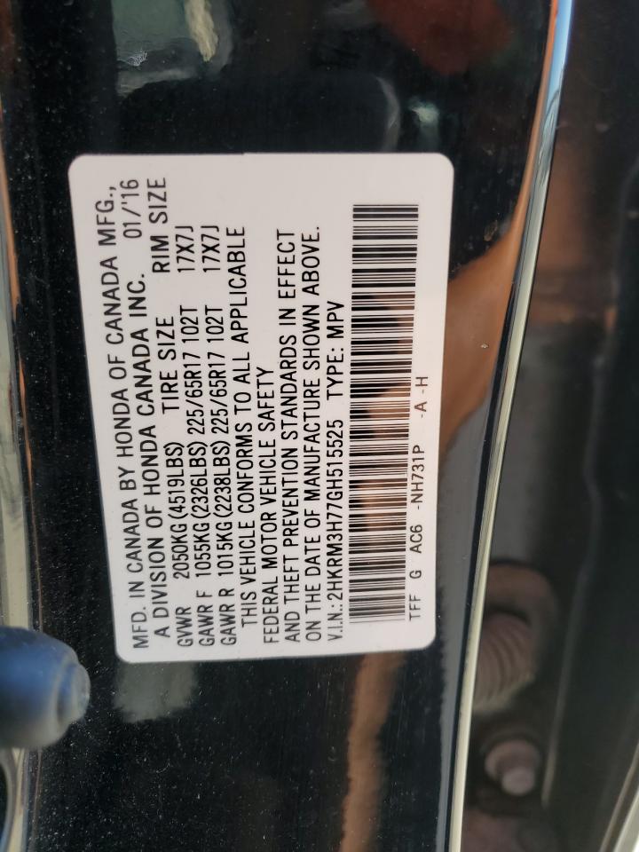 2HKRM3H77GH515525 2016 Honda Cr-V Exl