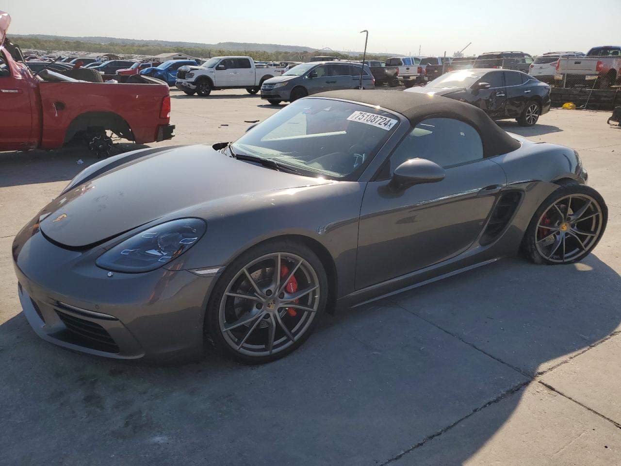 2021 Porsche Boxster S VIN: WP0CB2A82MS225098 Lot: 75188724