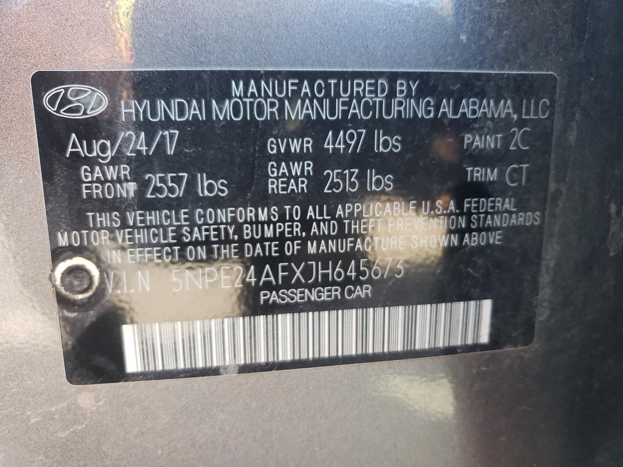 5NPE24AFXJH645673 2018 HYUNDAI SONATA - Image 15