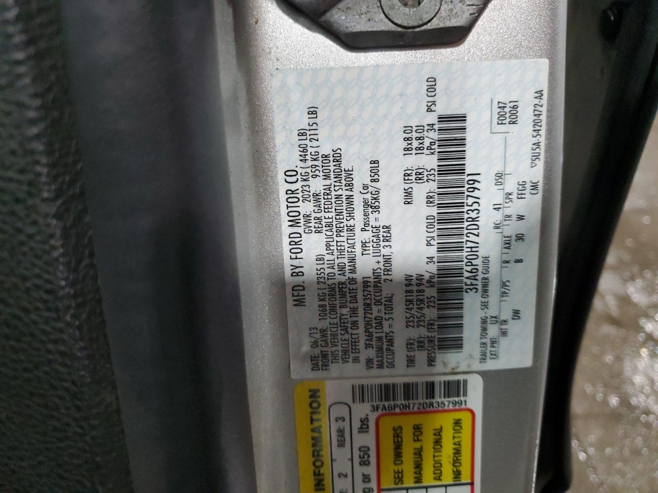 2013 Ford Fusion - Image 12