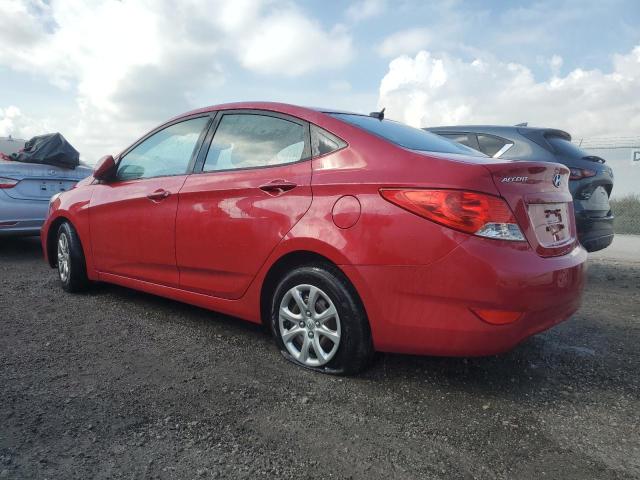  HYUNDAI ACCENT 2014 Червоний