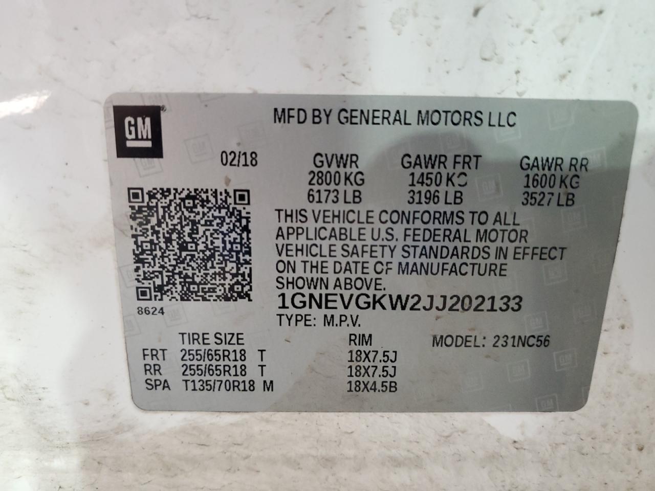 2018 Chevrolet Traverse - Image 13