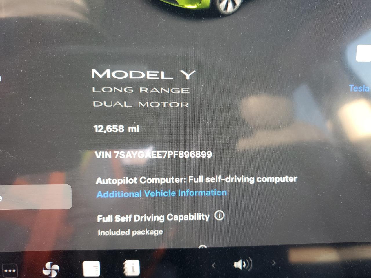 7SAYGAEE7PF896899 2023 Tesla Model Y