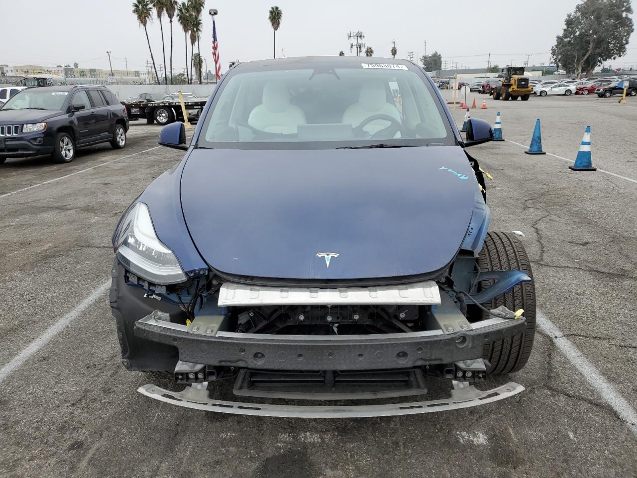 VIN 7SAYGDEEXNF415400 2022 TESLA MODEL Y no.5