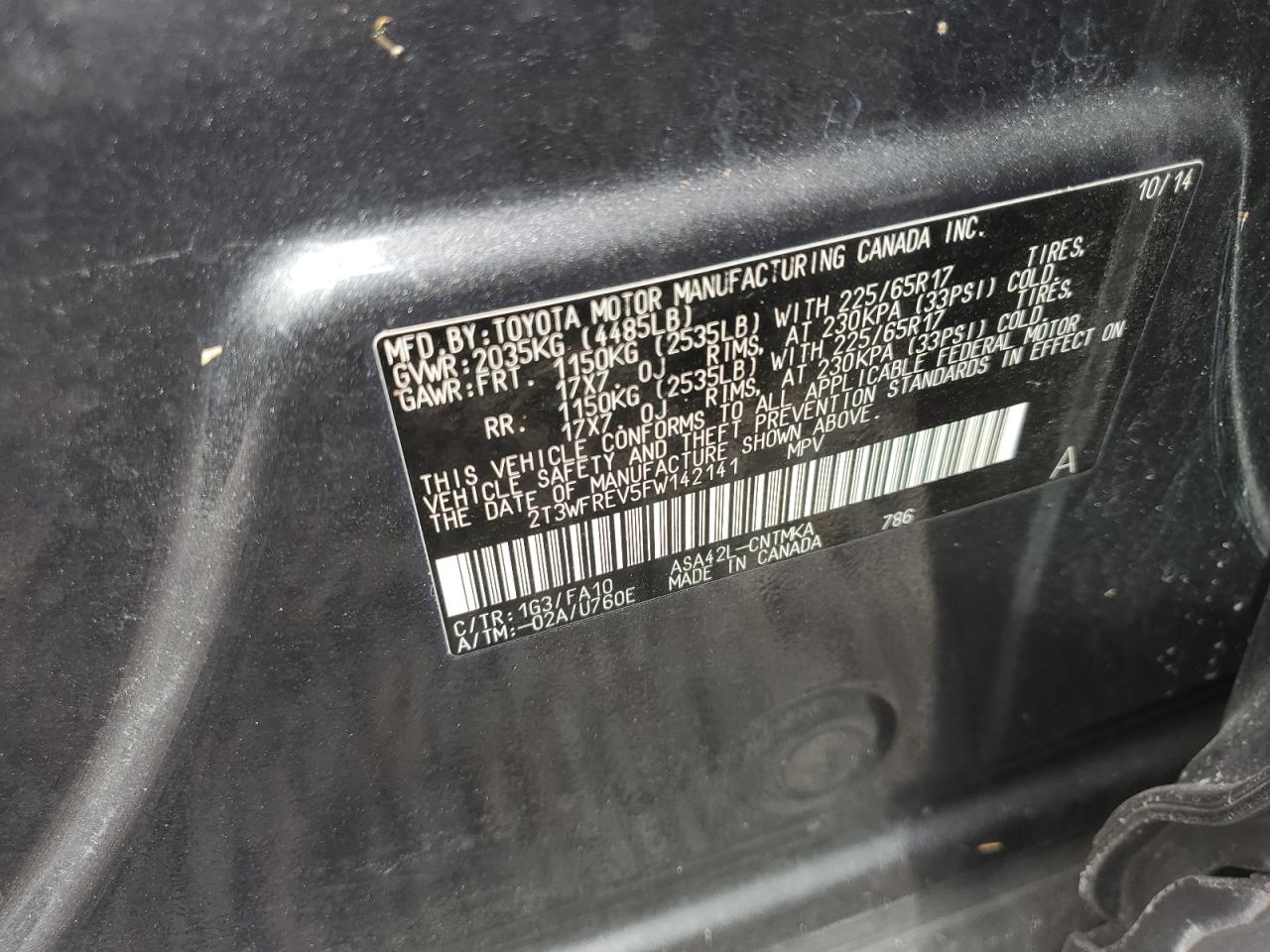 2015 Toyota RAV 4 - Image 14