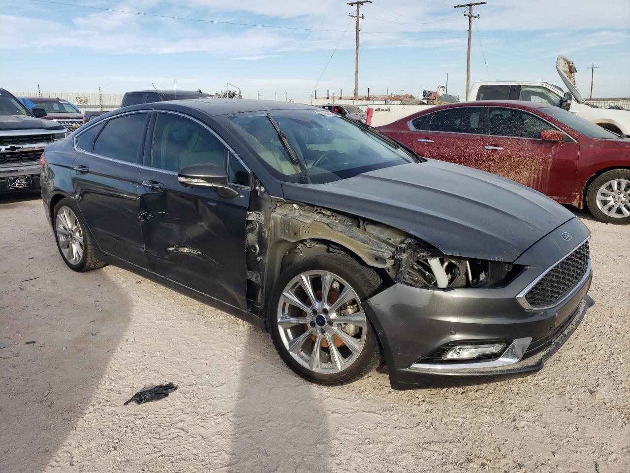 2017 Ford Fusion Titanium VIN: 3FA6P0K96HR209052 Lot: 77998214