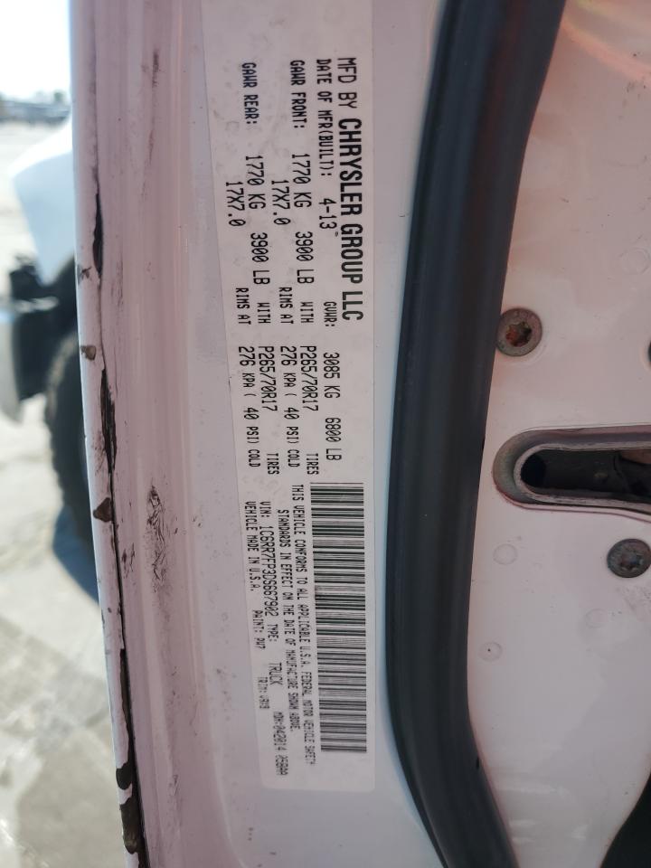 2013 Ram 1500 St VIN: 1C6RR7FP3DS667902 Lot: 75984014