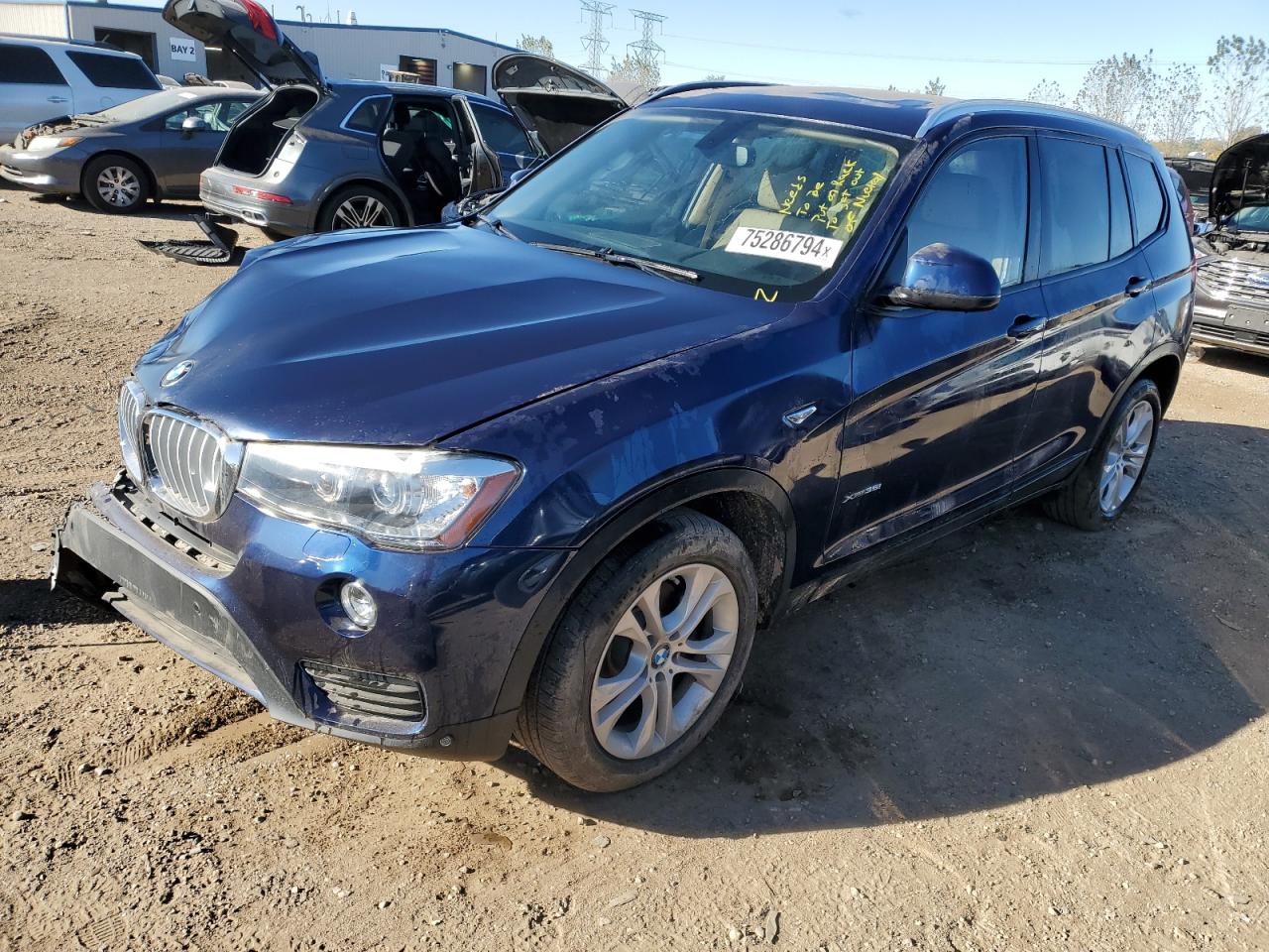 VIN 5UXWX7C56H0S19562 2017 BMW X3 no.1