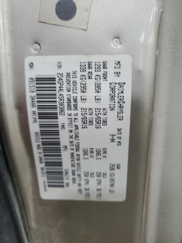 2005 Dodge Grand Caravan Sxt VIN: 2D4GP44L45R303062 Lot: 73525204