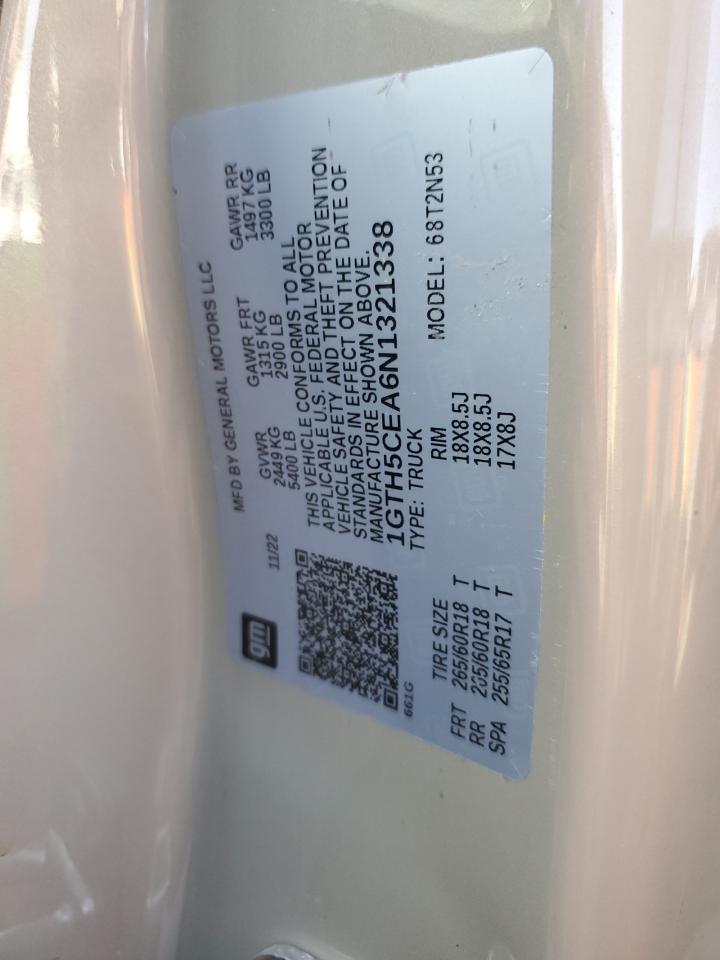 2022 GMC Canyon Elevation VIN: 1GTH5CEA6N1321338 Lot: 76932124