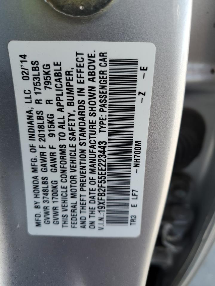 19XFB2F55EE223443 2014 Honda Civic Lx