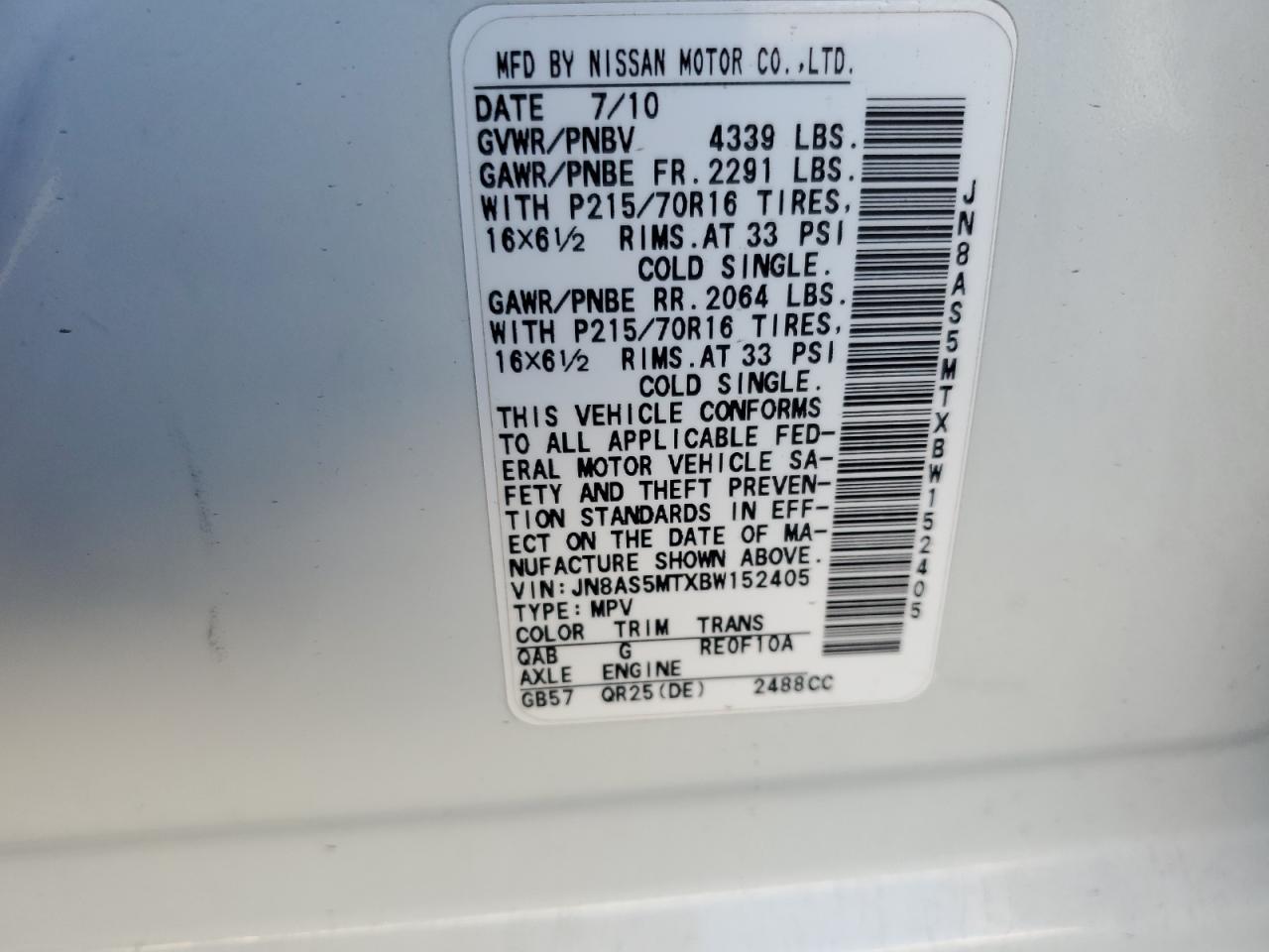 2011 Nissan Rogue - Image 15