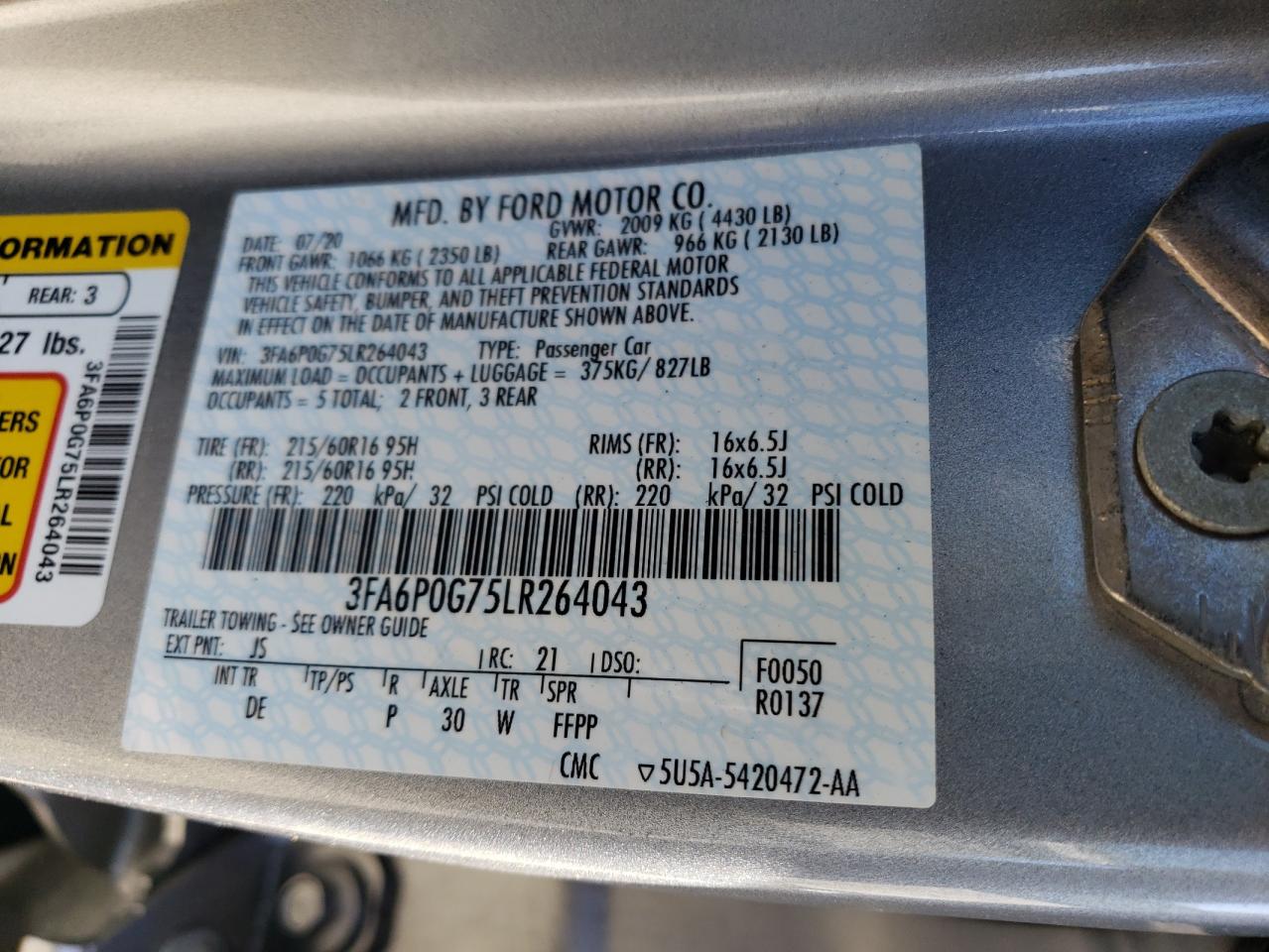 2020 Ford Fusion - Image 13
