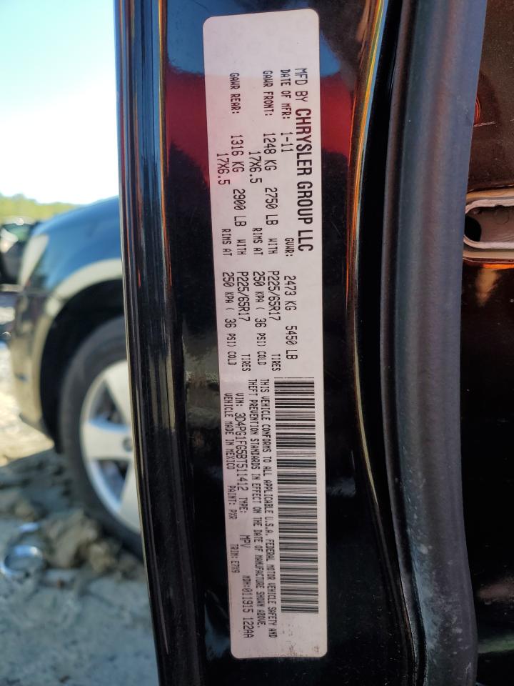 2011 Dodge Journey Mainstreet VIN: 3D4PG1FG5BT511412 Lot: 73755864