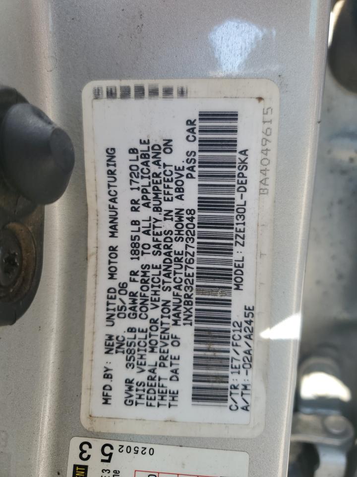 1NXBR32E76Z732048 2006 Toyota Corolla Ce