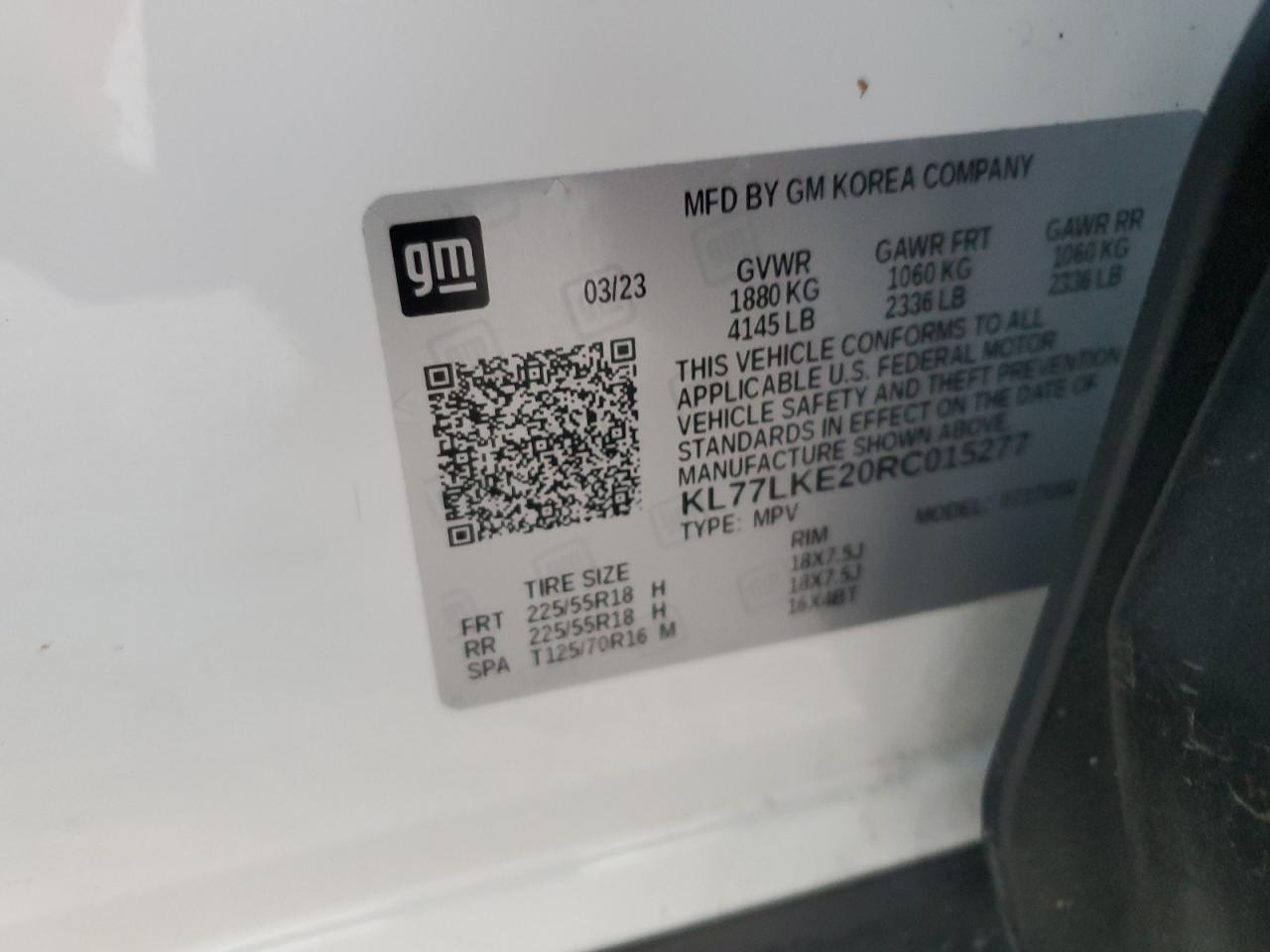 KL77LKE20RC015277 2024 CHEVROLET TRAX - Image 13