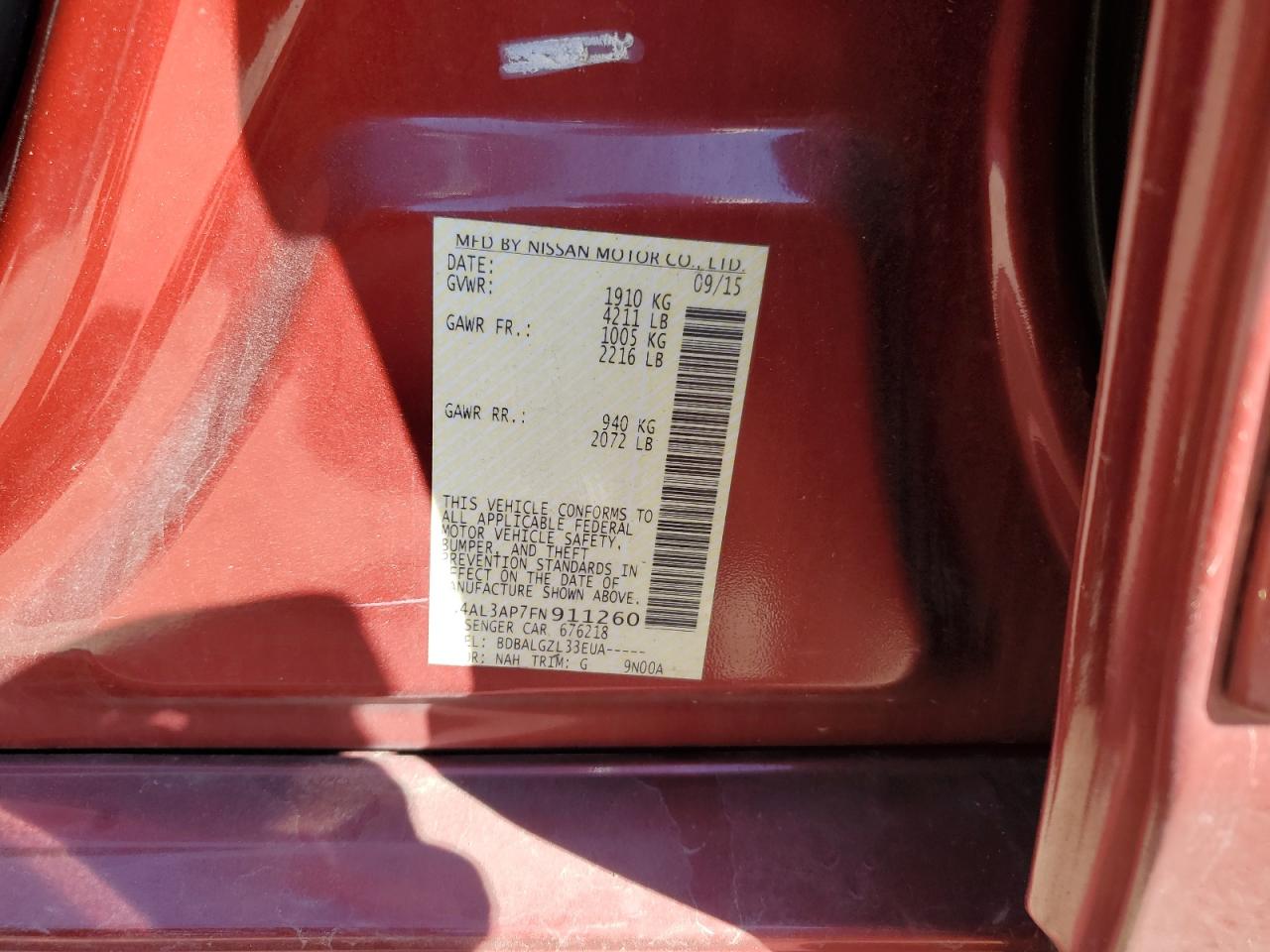 2015 Nissan Altima - Image 12