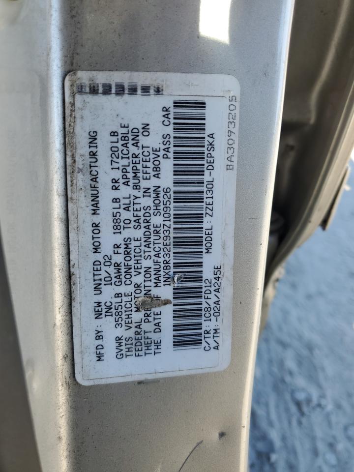 2003 Toyota Corolla Ce VIN: 1NXBR32E93Z109526 Lot: 76682654