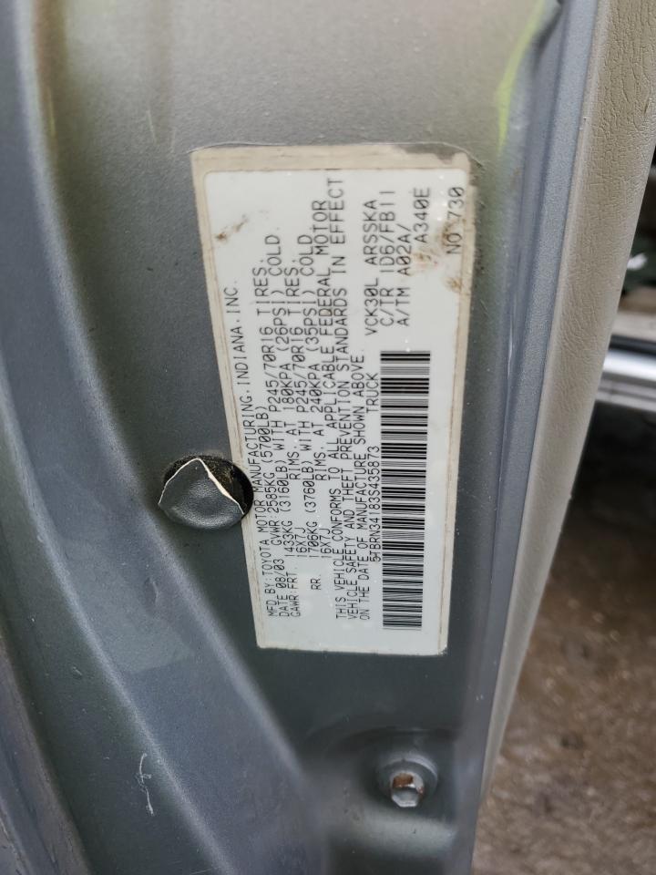 5TBRN34183S435873 2003 Toyota Tundra Access Cab Sr5