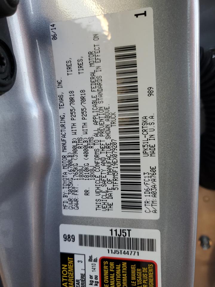 5TFRM5F19EX079207 2014 Toyota Tundra Double Cab Sr