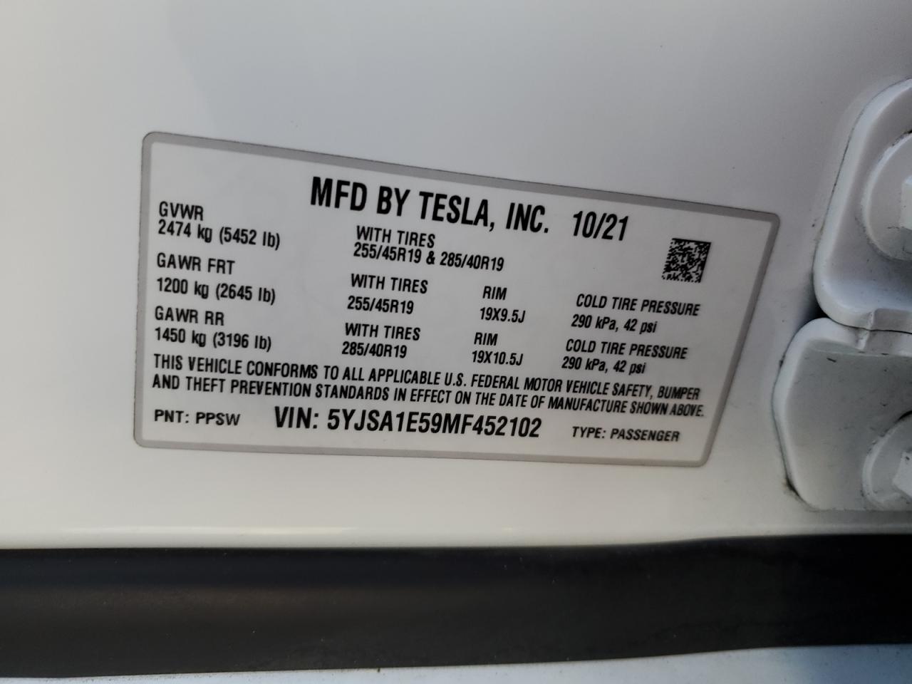 2021 Tesla Model Y VIN: 5YJYGDEE3MF278330 Lot: 74316994