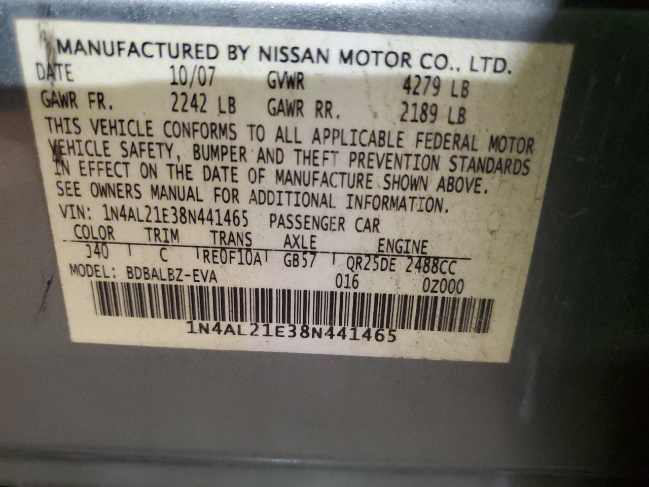 2008 Nissan Altima - Image 12
