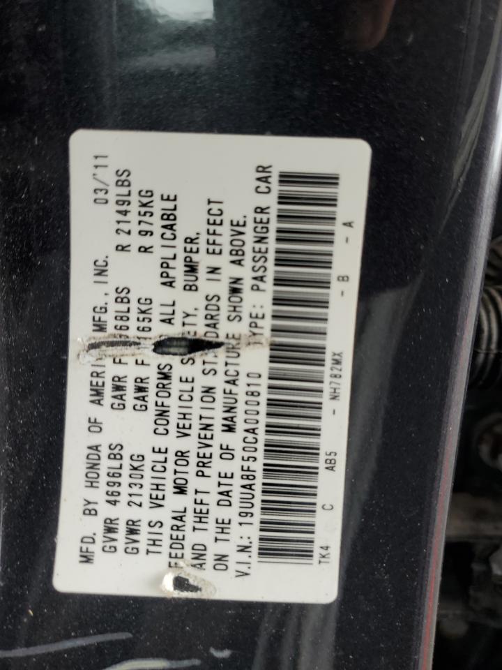 19UUA8F50CA000810 2012 Acura Tl