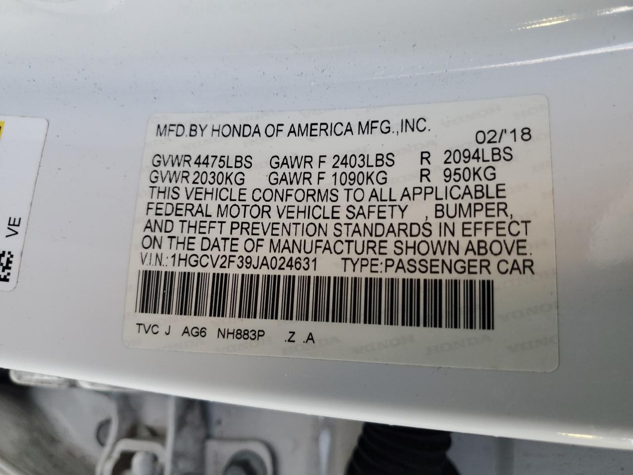 2018 Honda Accord - Image 14