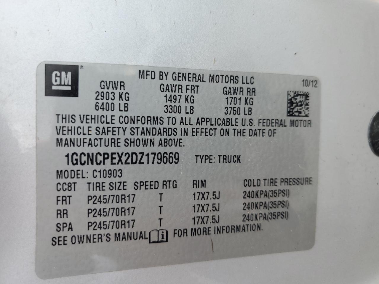 1GCNCPEX2DZ179669 2013 Chevrolet Silverado C1500