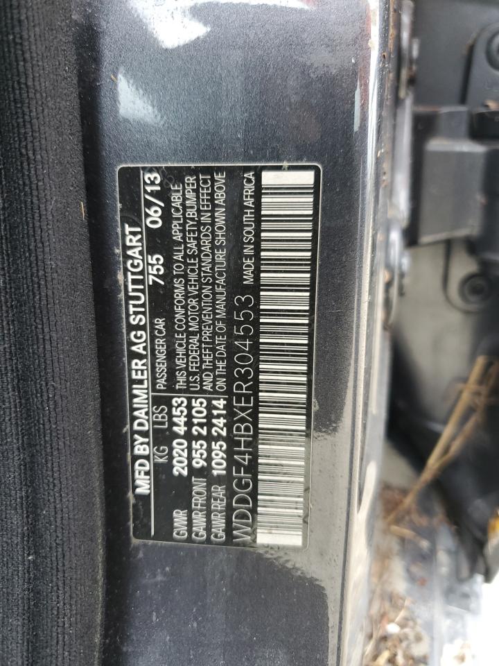 2014 Mercedes-Benz C 250 VIN: WDDGF4HBXER304553 Lot: 74212054