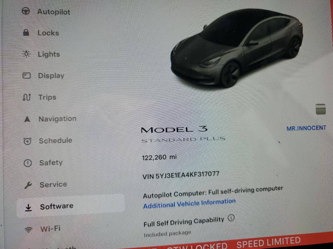 5YJ3E1EA4KF317077 2019 Tesla Model 3