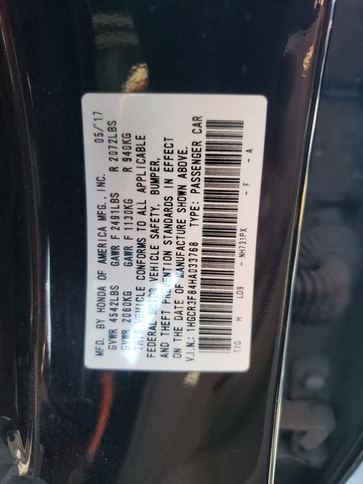 1HGCR3F84HA033768 2017 Honda Accord Exl