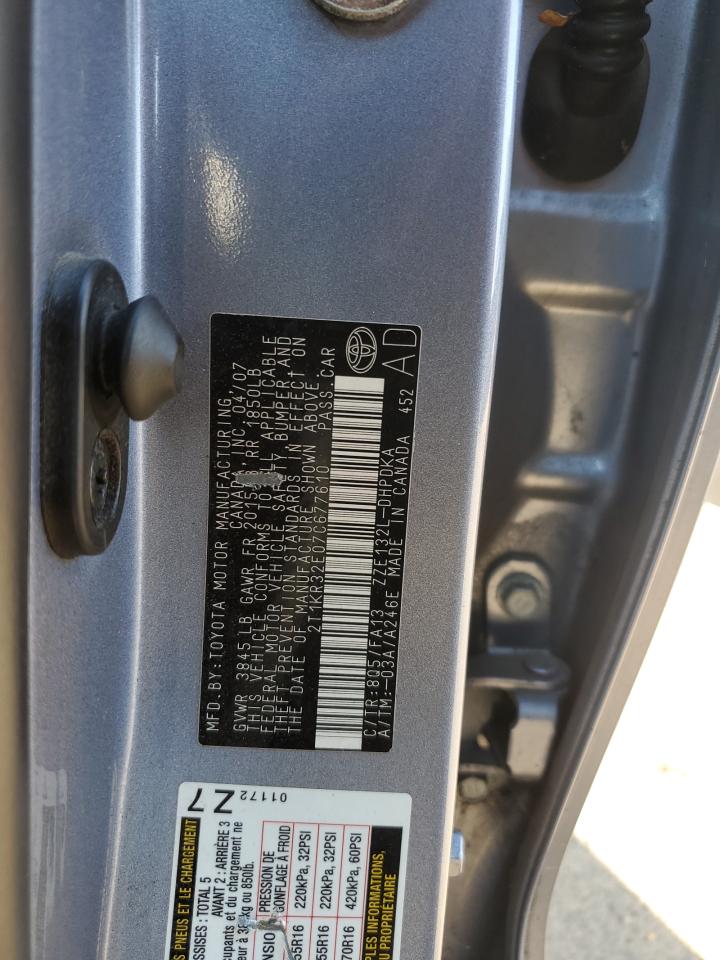 2T1KR32E07C677610 2007 Toyota Corolla Matrix Xr