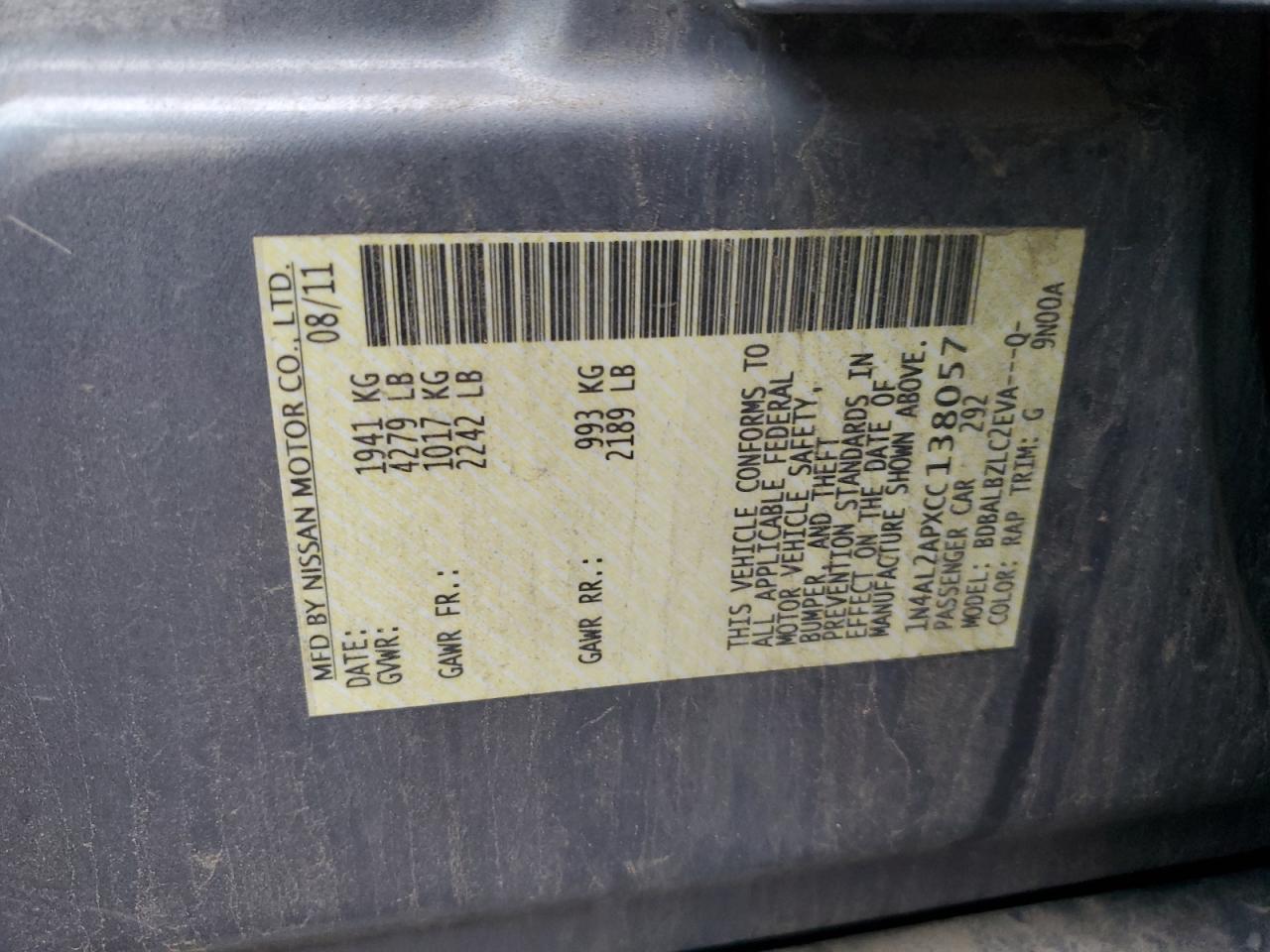 2012 Nissan Altima - Image 13