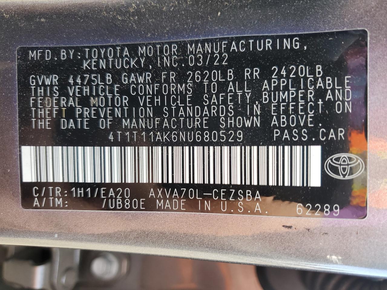 2022 Toyota Camry - Image 12