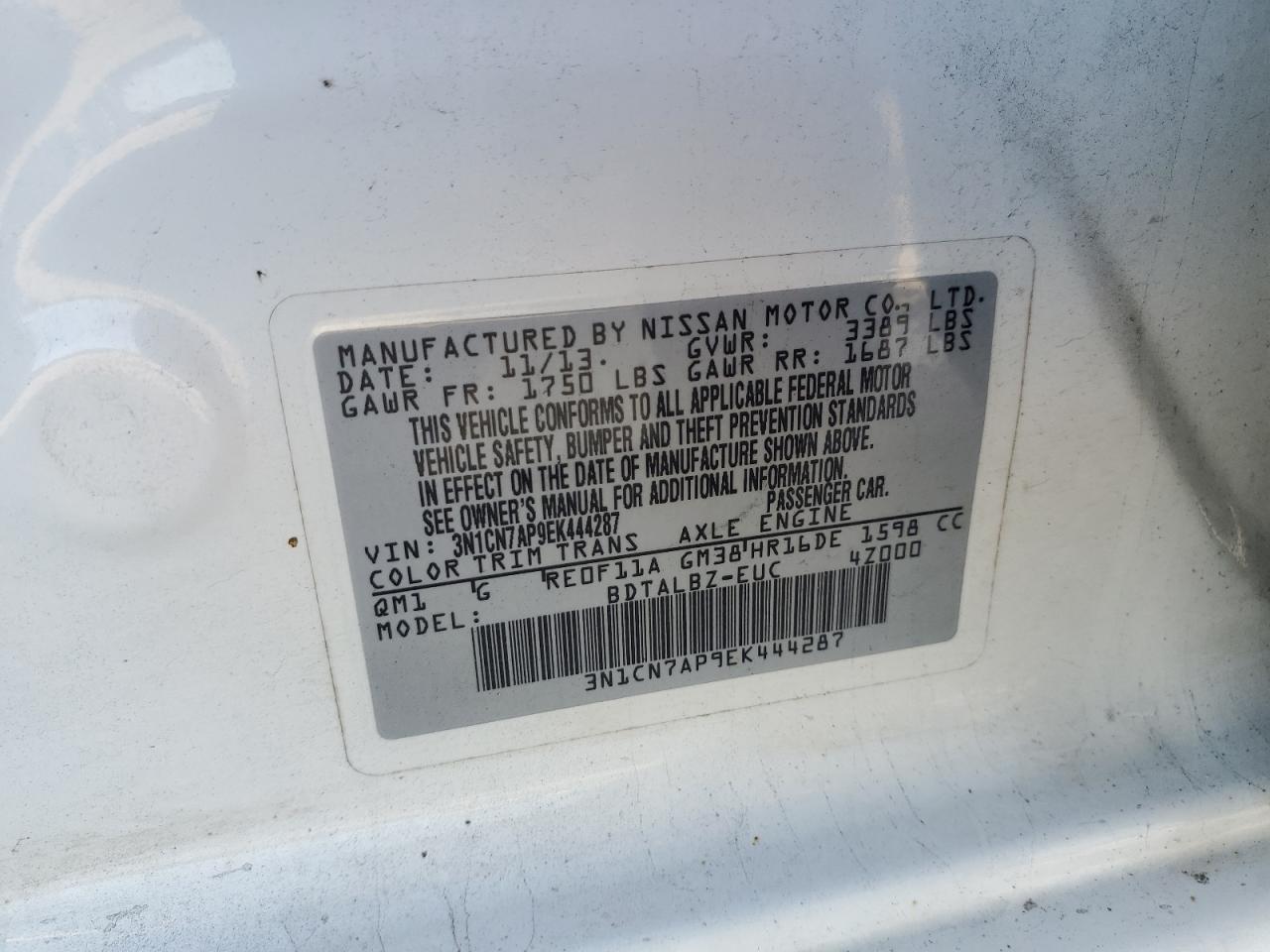 2014 Nissan Versa - Image 14