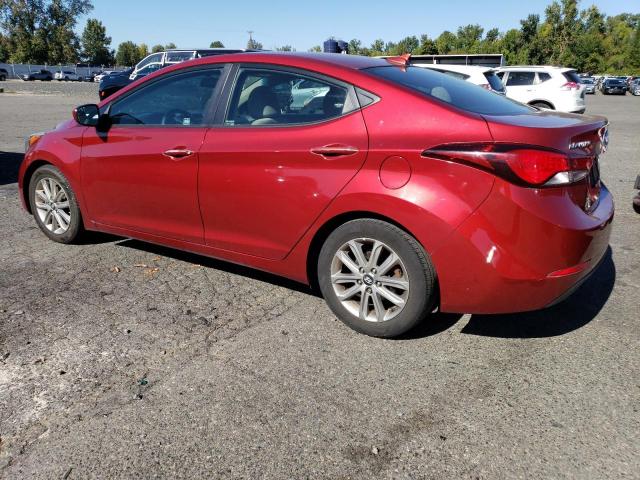  HYUNDAI ELANTRA 2016 Czerwony