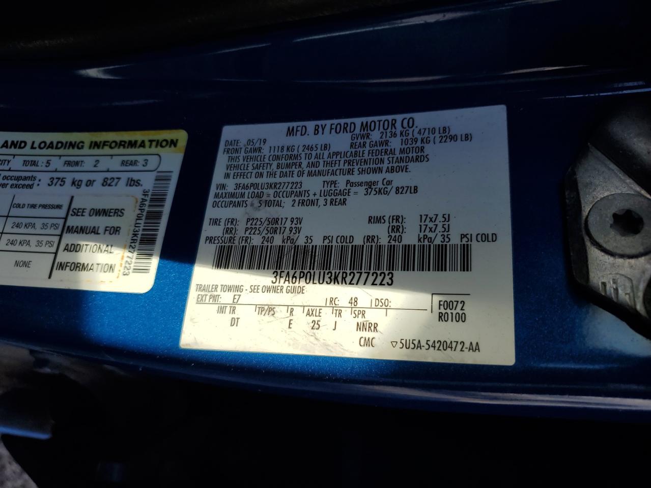 2019 Ford Fusion - Image 12