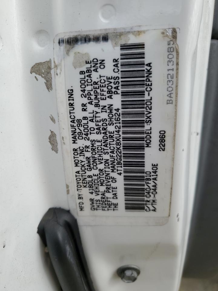 4T1BG22K8XU421624 1999 Toyota Camry Ce