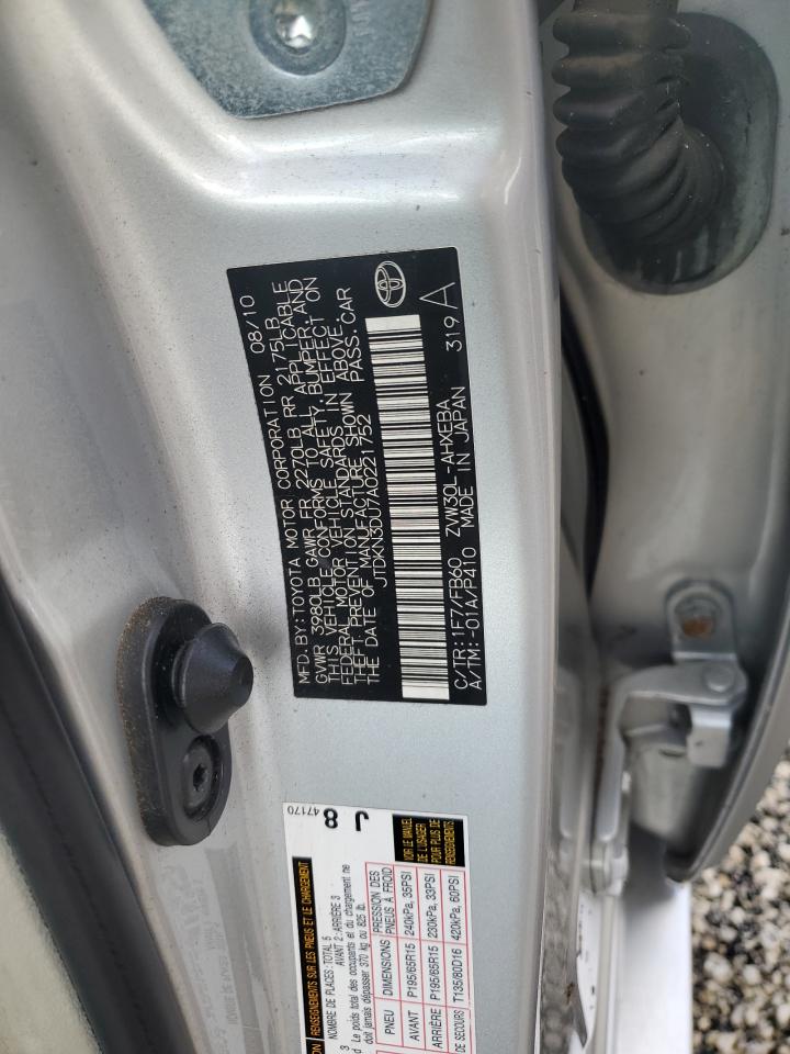 JTDKN3DU7A0221752 2010 Toyota Prius