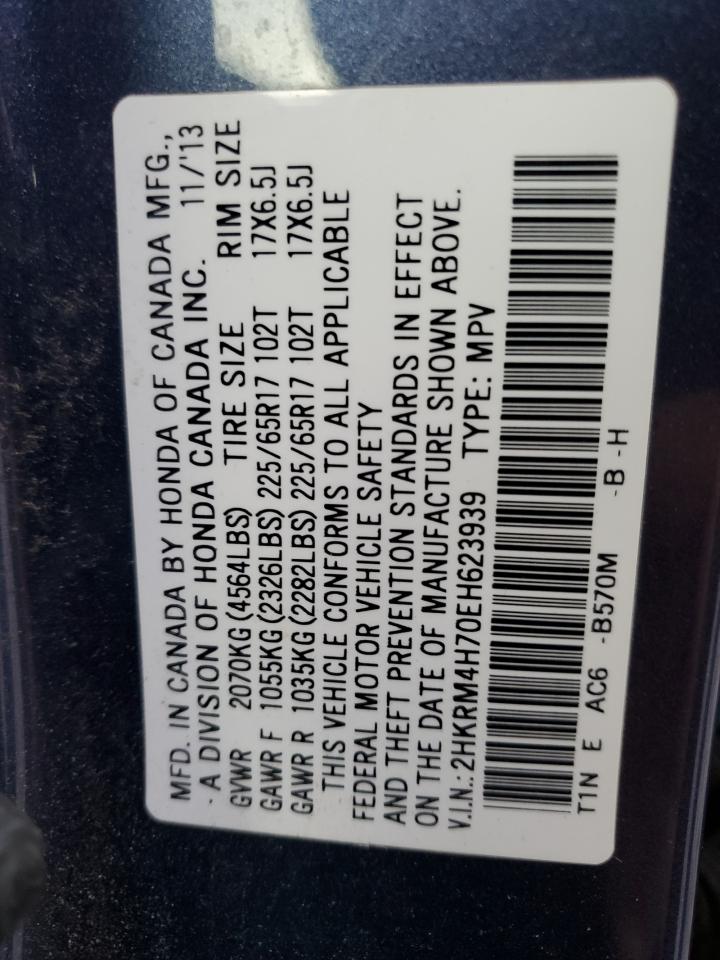 2HKRM4H70EH623939 2014 Honda Cr-V Exl